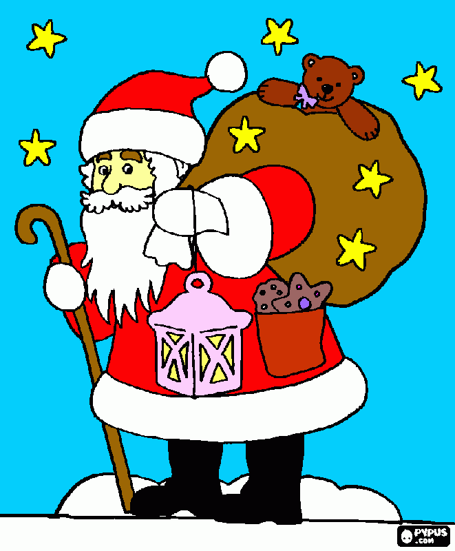 Nikolaus para colorear