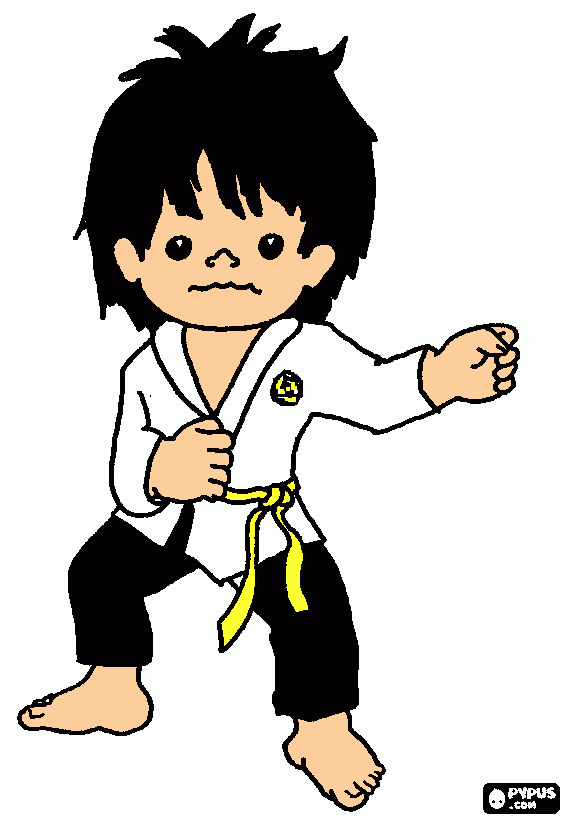 NIÑO MARCIAL para colorear