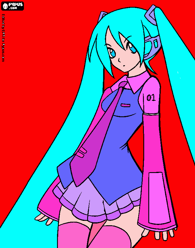 niña kawaii para colorear
