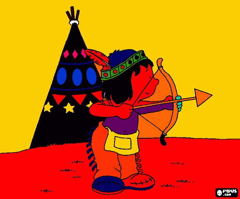 Niño Guerrero para colorear
