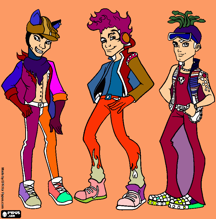 niños monster high para colorear