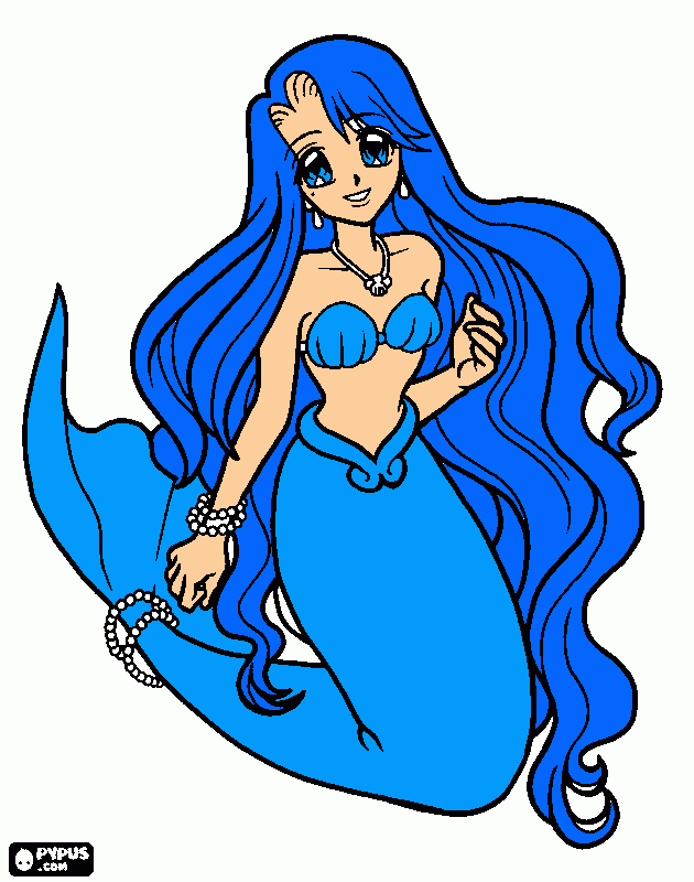 noe princesa de la perla añil para colorear