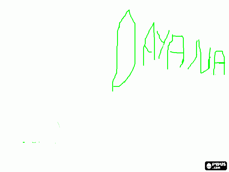 nombre dayANA para colorear