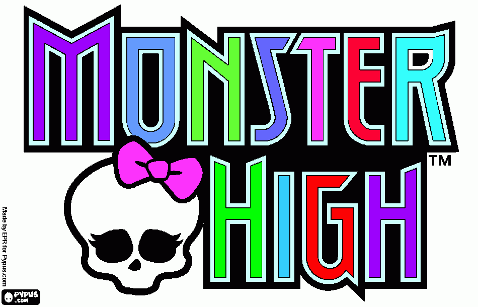 nombre de monster high para colorear