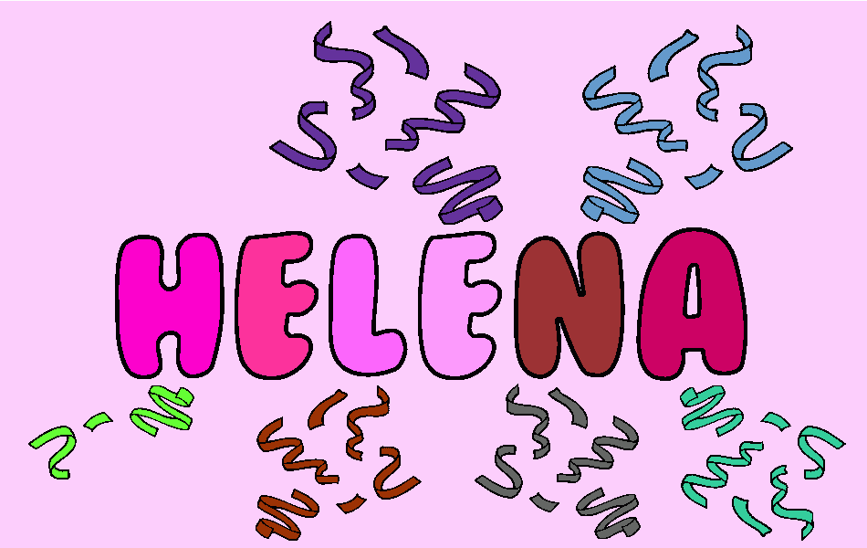 Nombre Helena para colorear