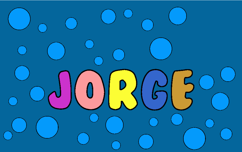 Nombre Jorge para colorear