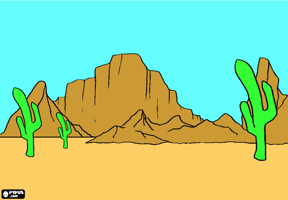 norte de chile para colorear
