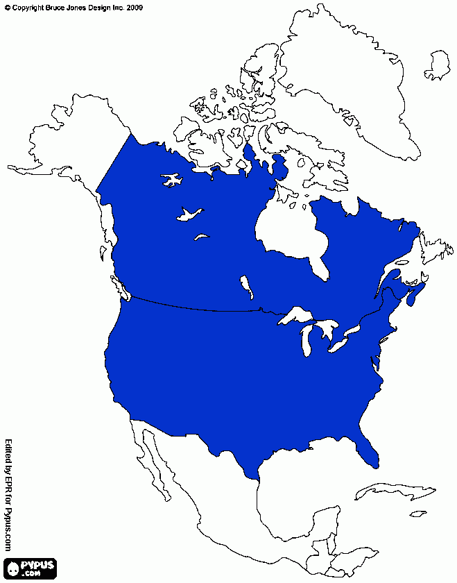 norteamericano para colorear