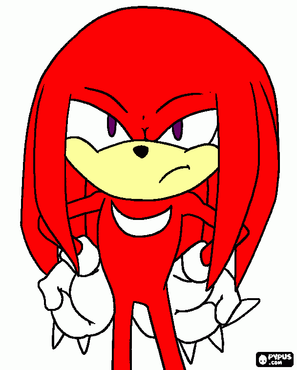 NUCKLES para colorear