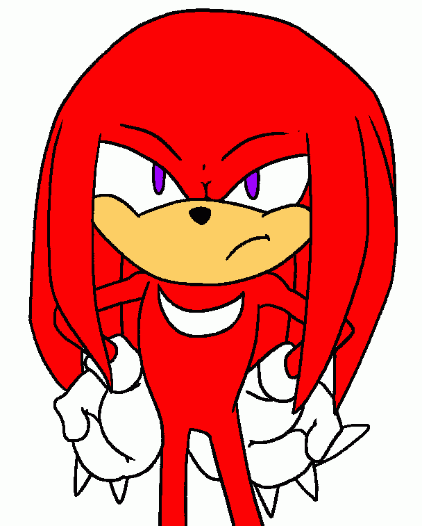 nudillos el echidna mas valiente para colorear
