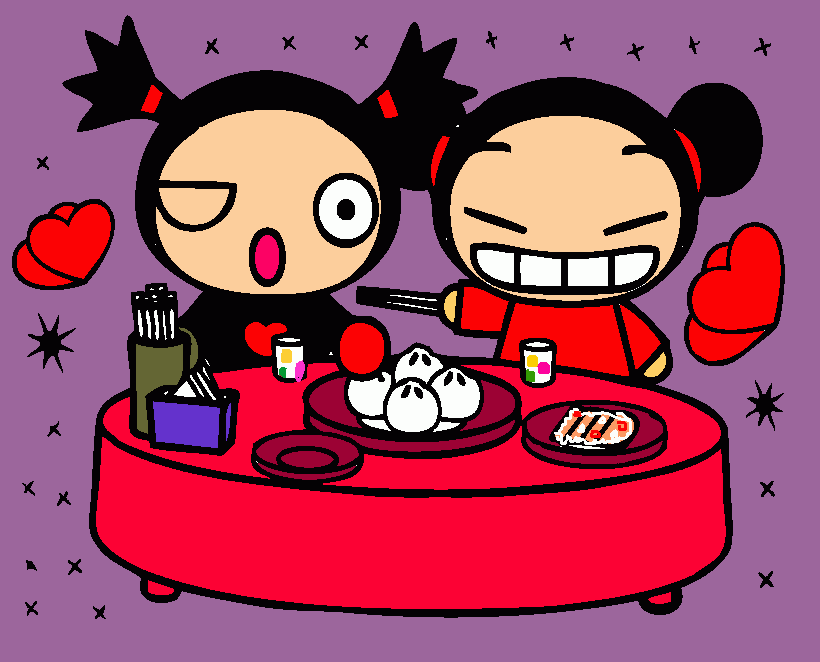 nuestra cena romantica para colorear
