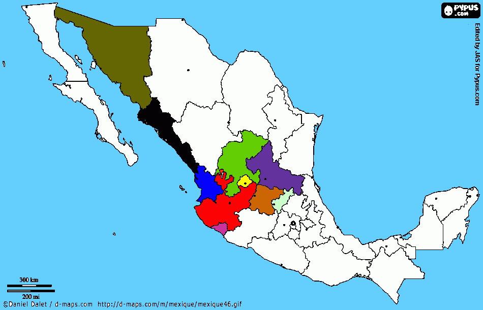 Nueva Galicia para colorear