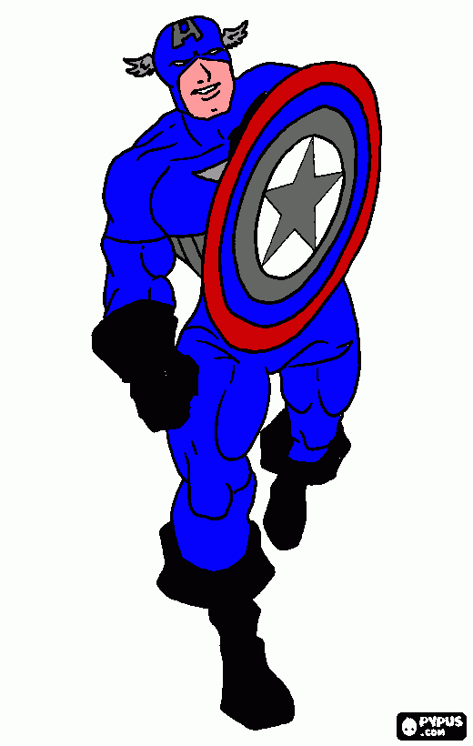 nuevo vengador para colorear