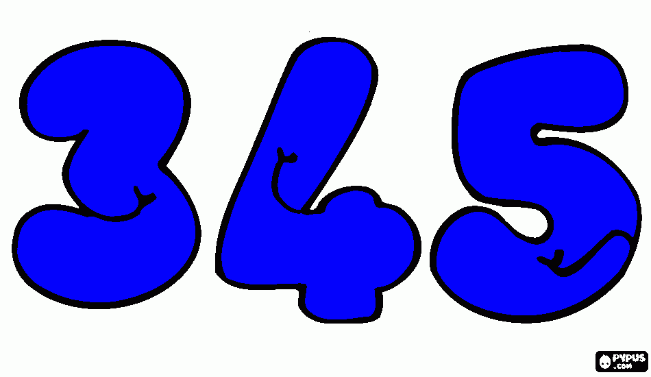 numeros de colores para colorear