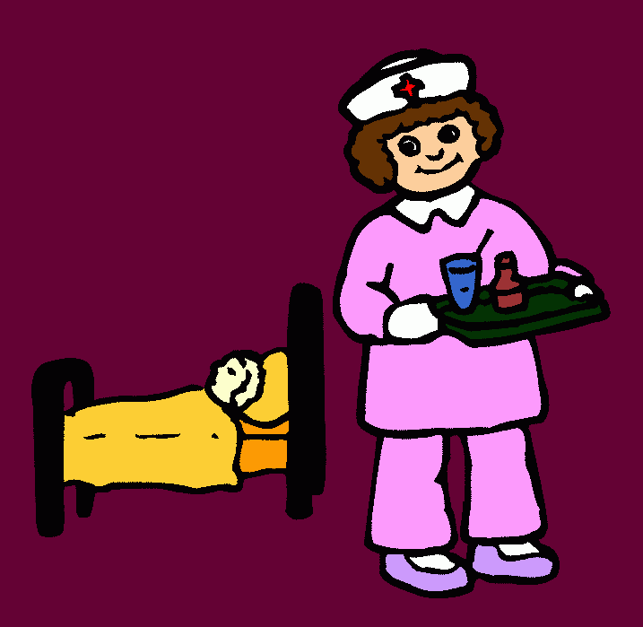nurse para colorear