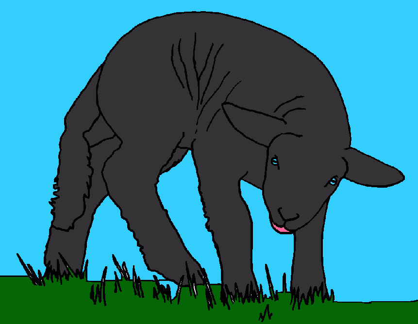 obeja negra para colorear