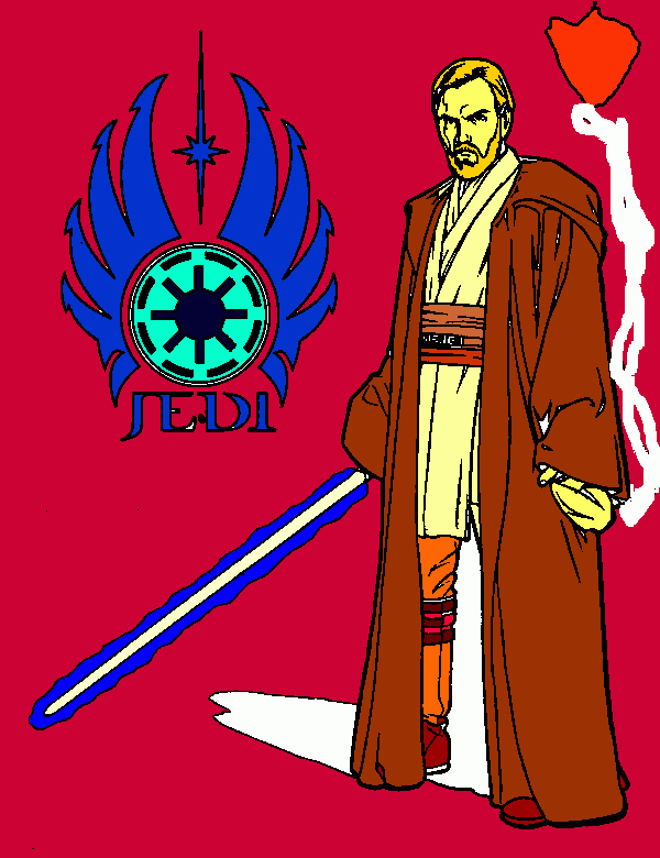 obiwan kenobi  episodio 3 para colorear
