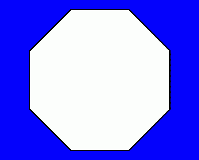 octogono para colorear