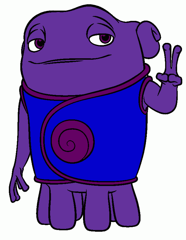 oh un boov protagonista principal de home  para colorear