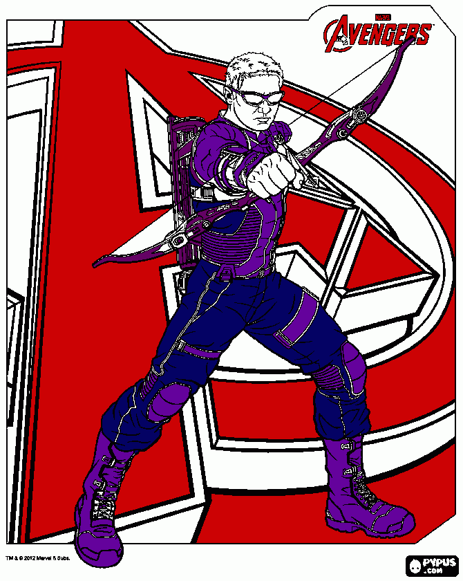 ojo de halcon para colorear