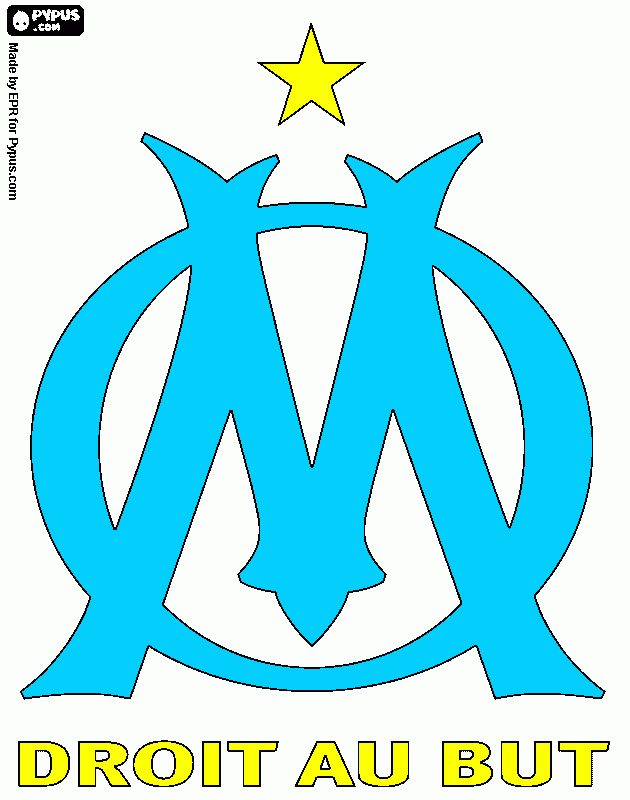 Olympique Marseille para colorear