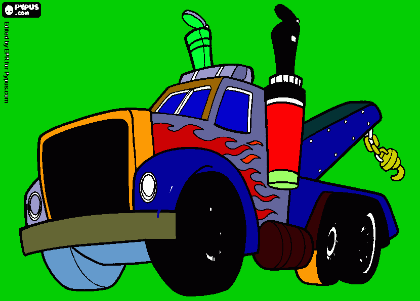 Optimus de Diciembre para colorear