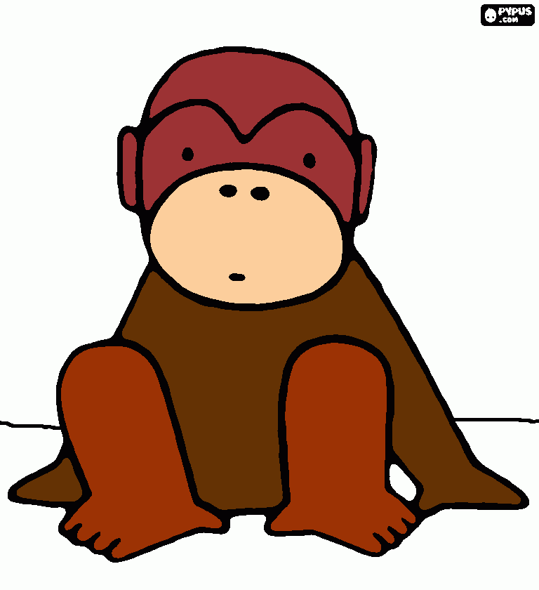 ORANGUTAN para colorear