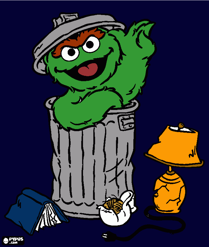 Oscar the Grouch para colorear