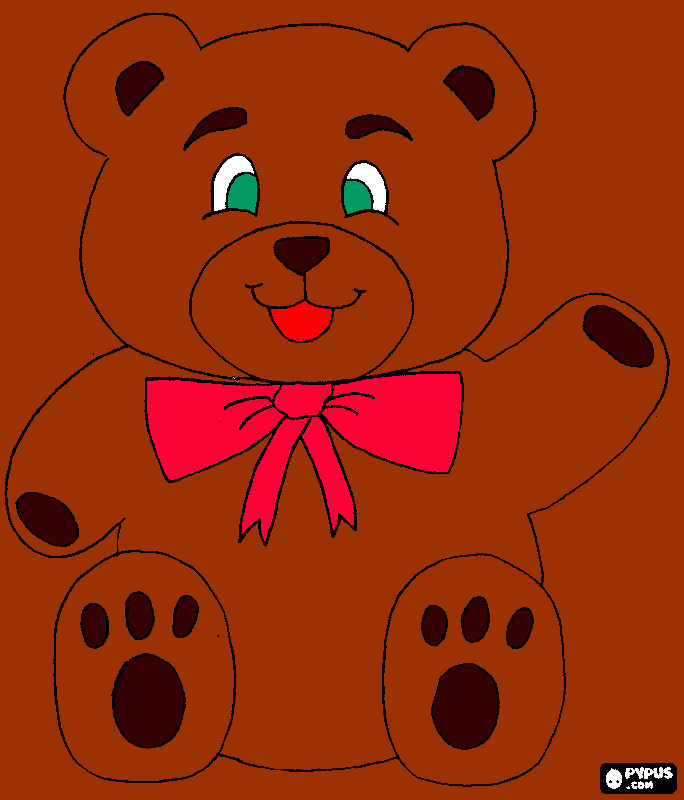 osiito teddy para colorear