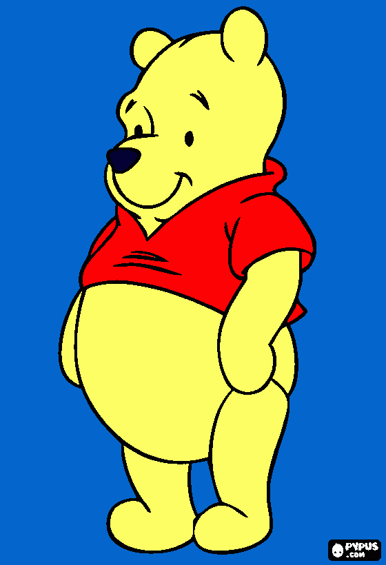 osito feliz para colorear