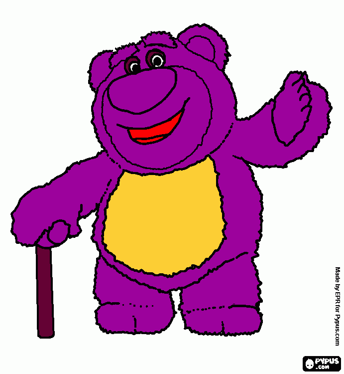 oso barrigon para colorear