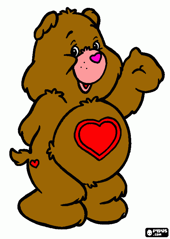 oso bonito para colorear