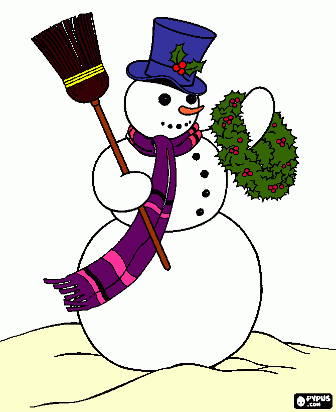 oso de nieve para colorear