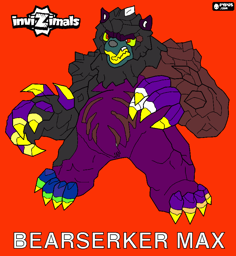 oso invizimals para colorear