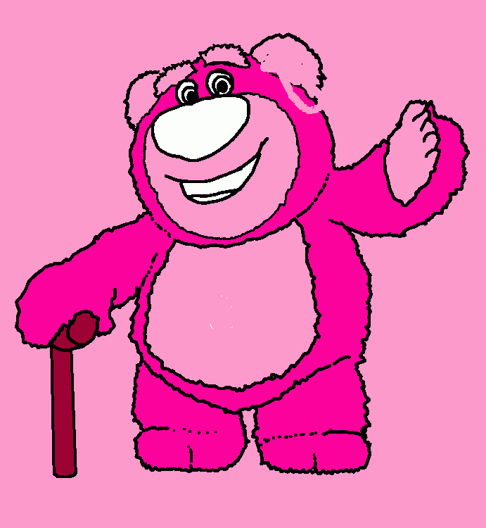 oso lotso para colorear
