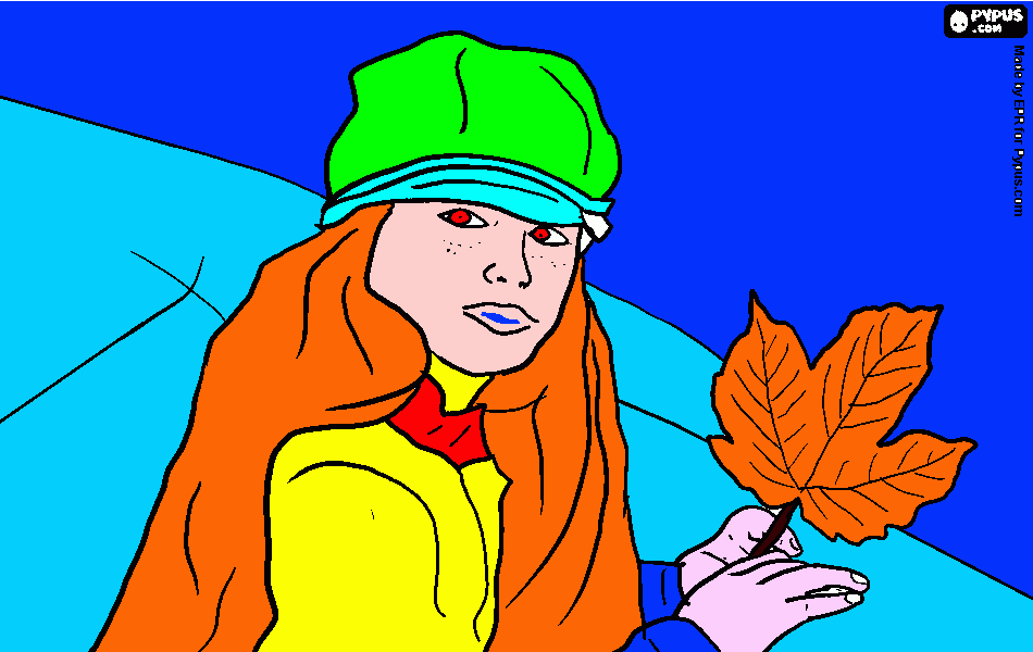 OTOÑO LUANA para colorear