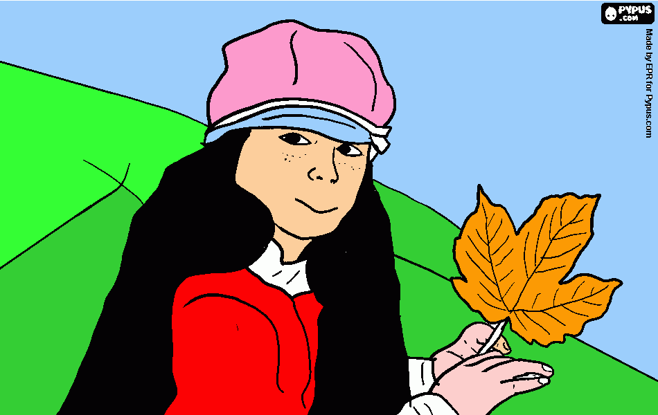 OTOÑO MALENA para colorear