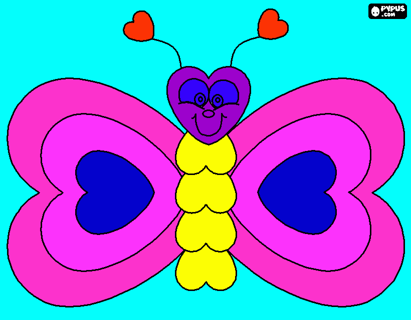 otra mariposa para colorear