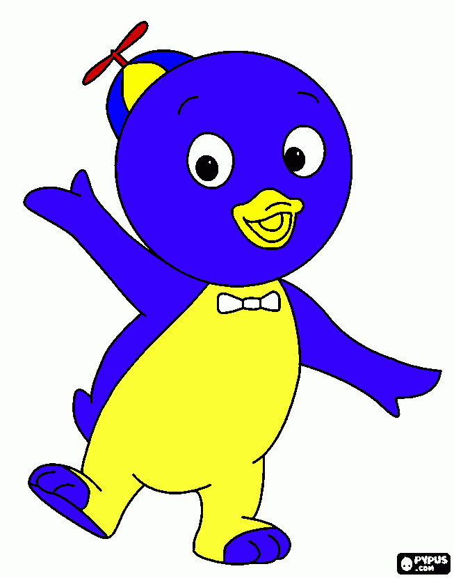 pablo de los backyardigans para colorear