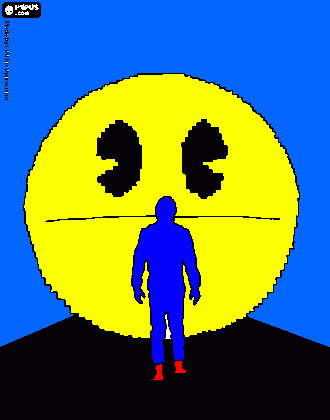 pac-man vs toru para colorear