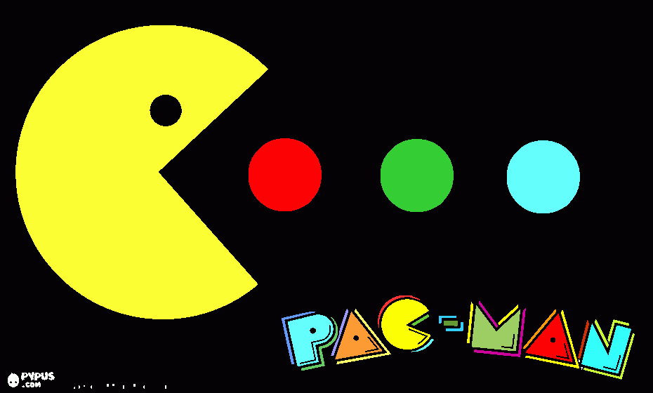  pac-man para colorear