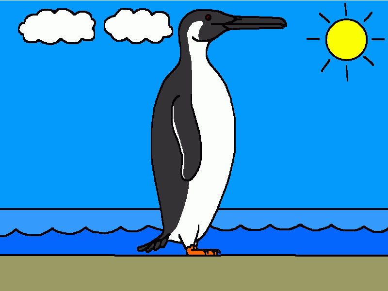 pachydyptes para colorear