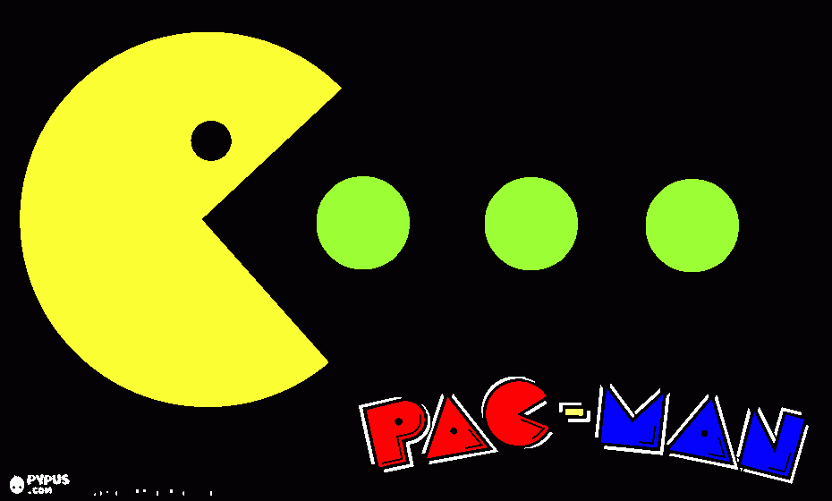 pacman para colorear