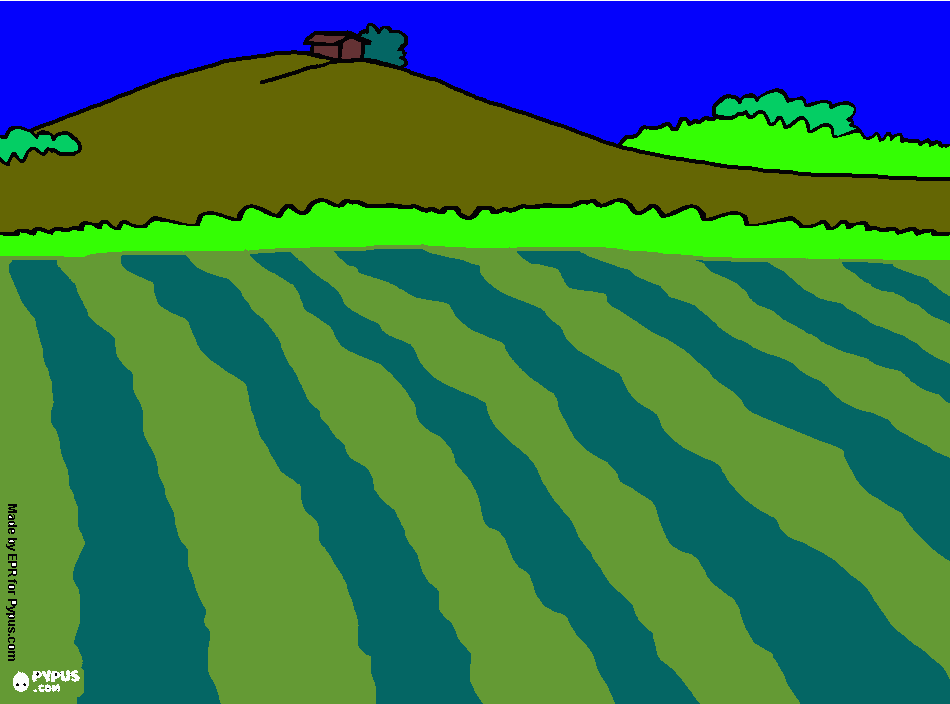 paisaje de Isabel para colorear