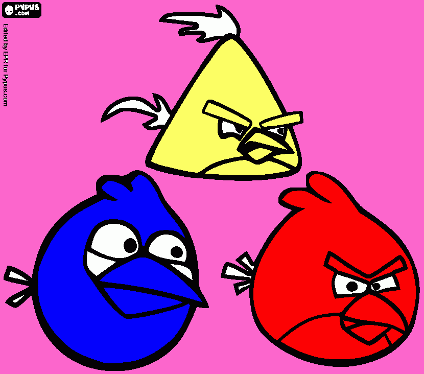 PAJARRACOS para colorear