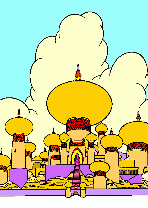 Palacio para colorear