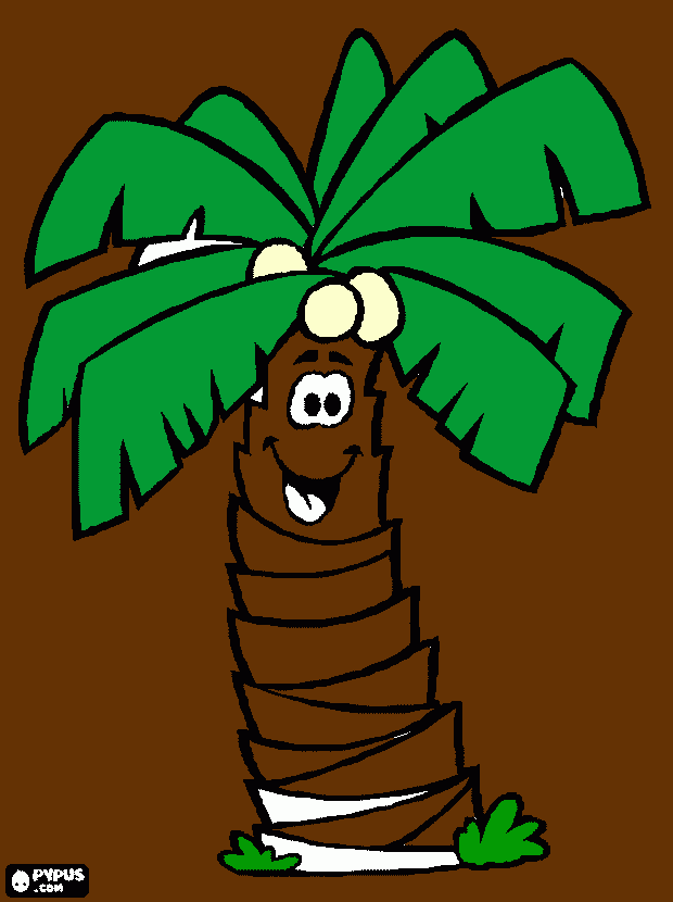 PAL,MERA DE COCO para colorear