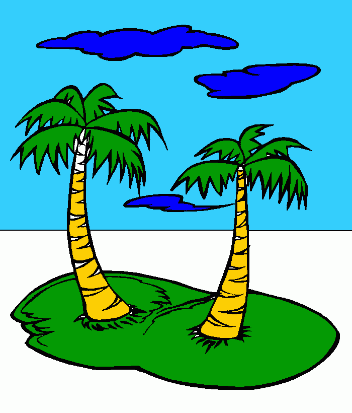 palmeras para colorear