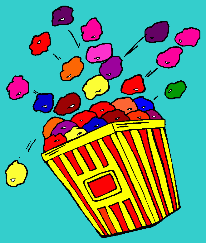 palomitas para colorear