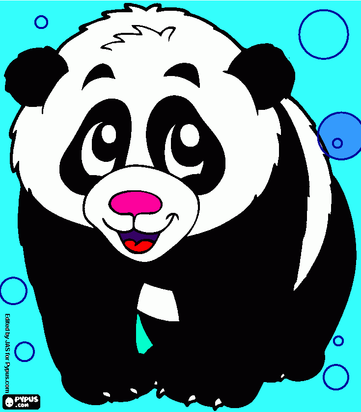 Panda gigante para colorear